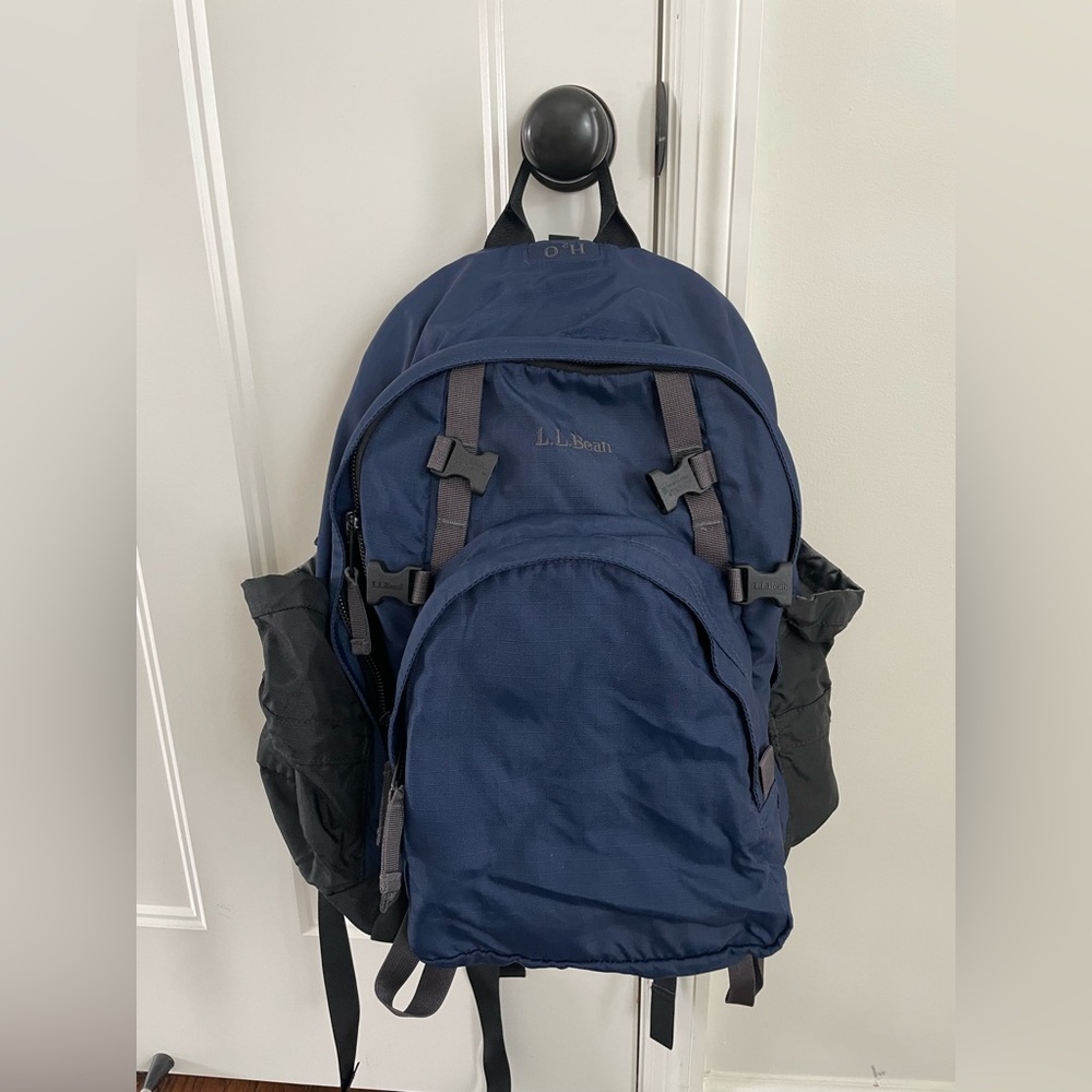 L.L. Bean Dark Blue and Black Backpack
